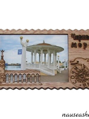 Магнит деревянный "п. Махачкала, ж/д вокзал"