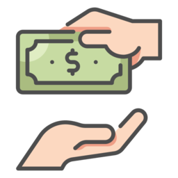 оплата наличными деньгами