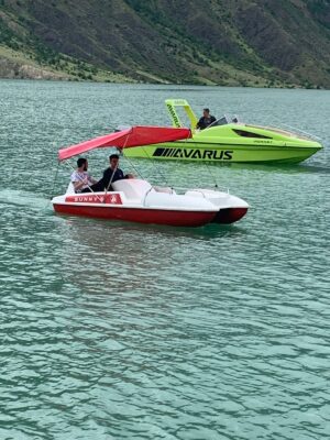Ирганайское водохранилище. Аренда катамарана